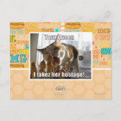 Uw koningin, ik gijzelde haar briefkaart (Voorkant)