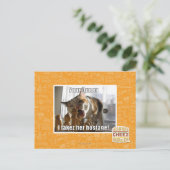 Uw koningin, ik gijzelde haar briefkaart (Staand voorkant)