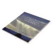 Uw Koninkrijk komt op aarde als in de hemel, Bijbe Tegeltje (Zijkant)