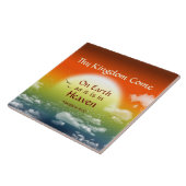 Uw Koninkrijk komt op aarde als in de hemel, Bijbe Tegeltje (Zijkant)