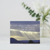 Uw Koninkrijk komt op aarde als in de hemel, gewoo Briefkaart (Staand voorkant)