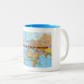 Uw koninkrijk komt - Uw zal gedaan worden Tweekleurige Koffiemok (Voorkant rechts)