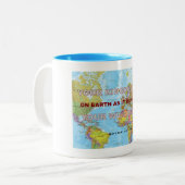 Uw koninkrijk komt - Uw zal gedaan worden Tweekleurige Koffiemok (Voorkant links)