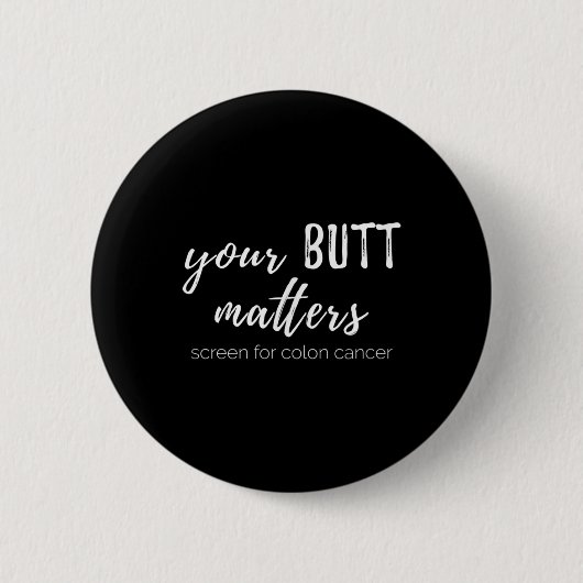 Uw kont is darmkanker bewustzijn ronde button 5,7 cm (Voorkant)