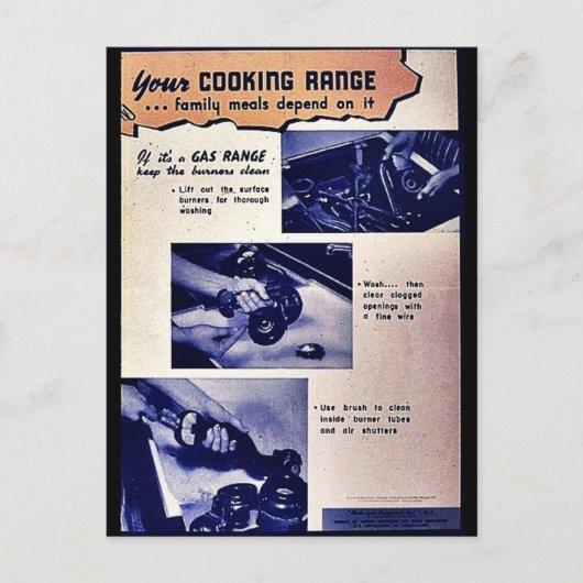 Uw kookbereik briefkaart (Voorkant)