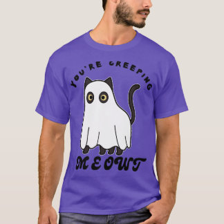 Uw kruipende Mewt Halloween Catlovers T-shirt