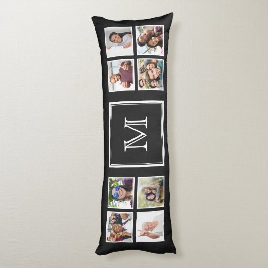 UW Kussen op foto's en monogram (Achterkant (Verticaal))