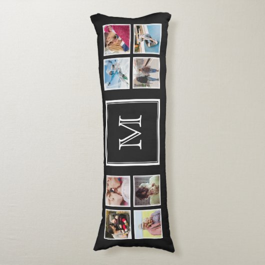 UW Kussen op foto's en monogram (Voorkant Verticaal)