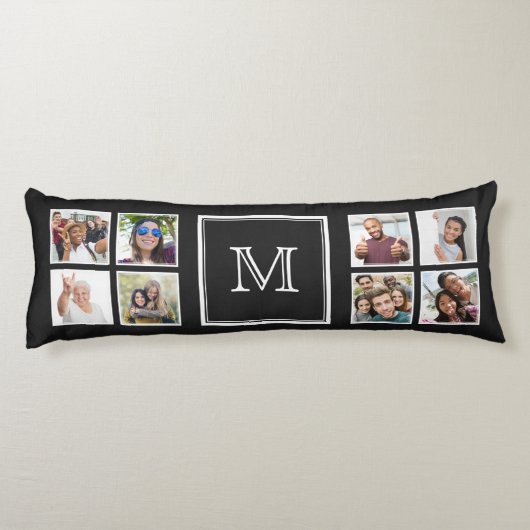 UW Kussen op foto's en monogram (Achterkant)