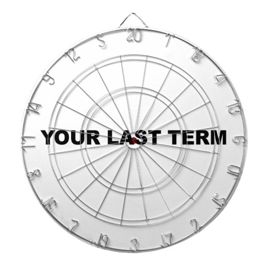 Uw Laatste Termijn Dartbord (Voorkant)