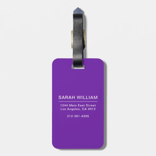 Uw Label voor foto- en informatiebagage Bagagelabel (Achterkant verticaal)