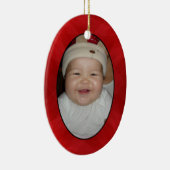 Uw Label voor fotocadeautjes en versiering Keramisch Ornament (Rechts)