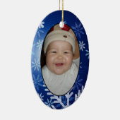 Uw Label voor fotocadeautjes en versiering Keramisch Ornament (Rechts)