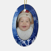 Uw Label voor fotocadeautjes en versiering Keramisch Ornament (Links)