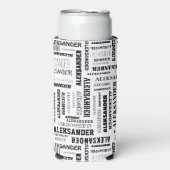 Uw (lange) naam is overal over deze seltzer seltzer blikjeskoeler (Seltzer Voorkant)