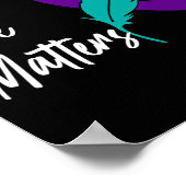 Uw leven is belangrijk voor het lint op zelfmoord  poster (Hoek)