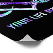 Uw levensproblemen Semicolon zelfmoordpreventie AW Poster (Hoek)