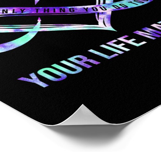 Uw levensproblemen Semicolon zelfmoordpreventie AW Poster (Hoek)