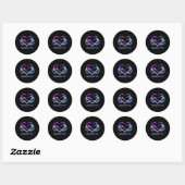 Uw levensproblemen Semicolon zelfmoordpreventie AW Ronde Sticker (Vel)