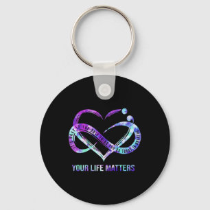 Uw levensproblemen Semicolon zelfmoordpreventie AW Sleutelhanger