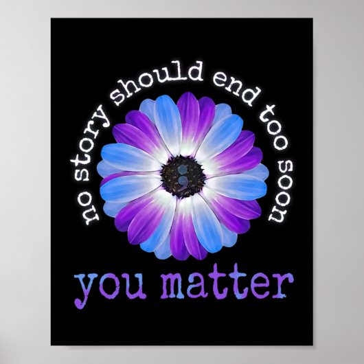 Uw levensproblemen Zelfmoordpreventie Awareness Da Poster (Voorkant)