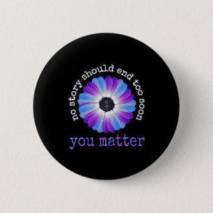 Uw levensproblemen Zelfmoordpreventie Awareness Da Ronde Button 5,7 Cm