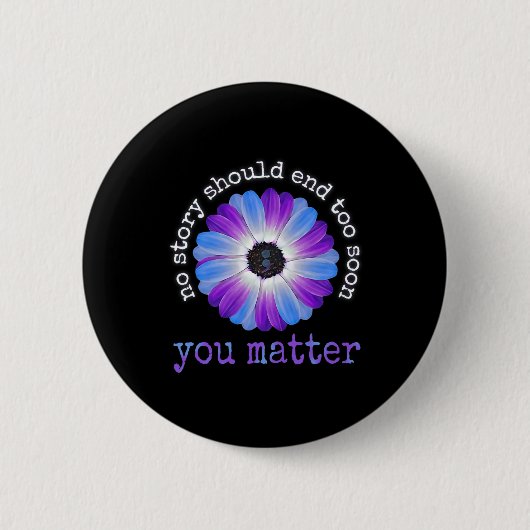 Uw levensproblemen Zelfmoordpreventie Awareness Da Ronde Button 5,7 Cm (Voorkant)