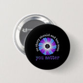 Uw levensproblemen Zelfmoordpreventie Awareness Da Ronde Button 5,7 Cm (Voorkant /achterkant)