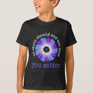 Uw levensproblemen Zelfmoordpreventie Awareness Da T-shirt