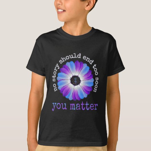 Uw levensproblemen Zelfmoordpreventie Awareness Da T-shirt (Voorkant)