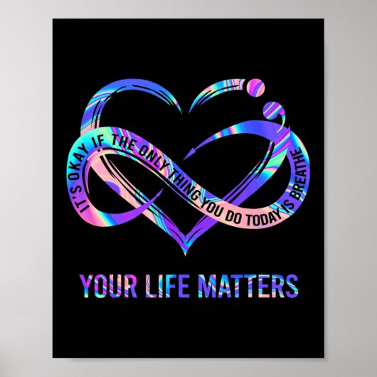 Uw levensproblemen Zelfmoordpreventie Bewustzijn Poster (Voorkant)