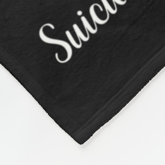 Uw levensproblemen Zelfmoordpreventie Bewustzijn W Fleece Deken (Hoek)