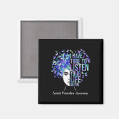 Uw levensproblemen Zelfmoordpreventie Bewustzijn W Magneet (Voorkant / Achterkant)