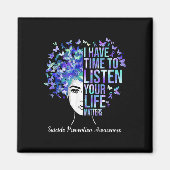 Uw levensproblemen Zelfmoordpreventie Bewustzijn W Magneet (Voorkant)