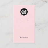 Uw lichte roze visitekaartje voor zakelijke Logo (Voorkant)