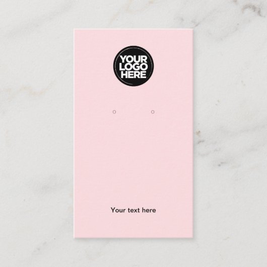 Uw lichte roze visitekaartje voor zakelijke Logo (Voorkant)