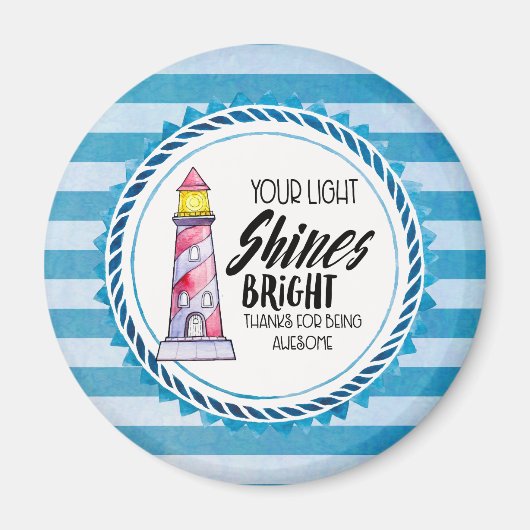 Uw lichte vuurtoren flinke dank u magneet (Voorkant)