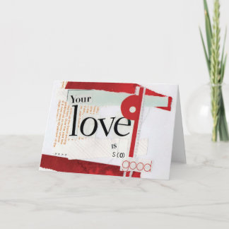Uw Liefde is zo Goed Feestdagen Kaart