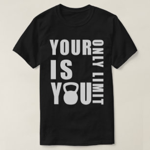 Uw limieten, uw inspirerend van kracht t-shirt
