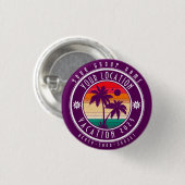 Uw Locatie Vakantie Aangepaste Groepsnaam Zomer Ronde Button 3,2 Cm (Voorkant /achterkant)