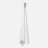 Uw Lodge Aantal Vierkant en Compass Necktie Stropdas (Voorkant)