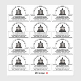 Uw Logo 12 Promo Adres Contour Cut Vinyl Sticker