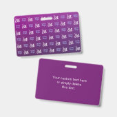 Uw Logo | 2 Geüploade Afbeeldingen of bedrijfslogo Badge (Voor- en achterkant)