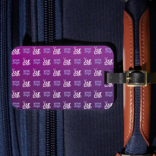 Uw Logo | 2 Geüploade Afbeeldingen of bedrijfslogo Bagagelabel (Voorkant Insitu 4)