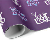 Uw Logo | 2 Geüploade Afbeeldingen of bedrijfslogo Cadeaupapier (Rol Hoek)