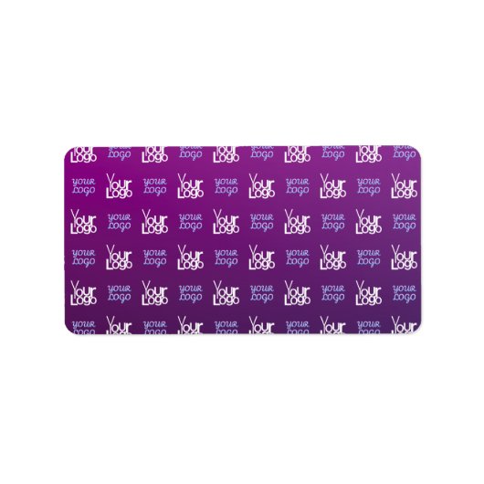 Uw Logo | 2 Geüploade Afbeeldingen of bedrijfslogo Etiket (Voorkant)