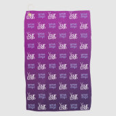 Uw Logo | 2 Geüploade Afbeeldingen of bedrijfslogo Golfhanddoek (Voorkant)