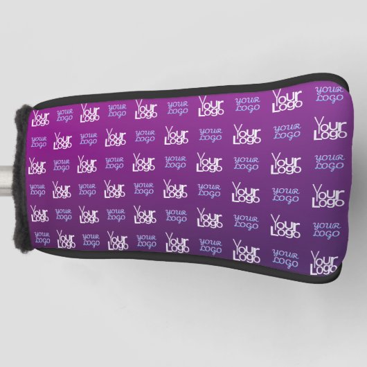 Uw Logo | 2 Geüploade Afbeeldingen of bedrijfslogo Golfheadcover (Voorkant)