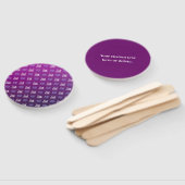 Uw Logo | 2 Geüploade Afbeeldingen of bedrijfslogo Handwaaier (Niet-gemonteerd)