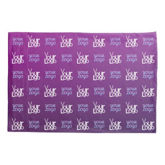 Uw Logo | 2 Geüploade Afbeeldingen of bedrijfslogo Kussensloop (Achterkant)